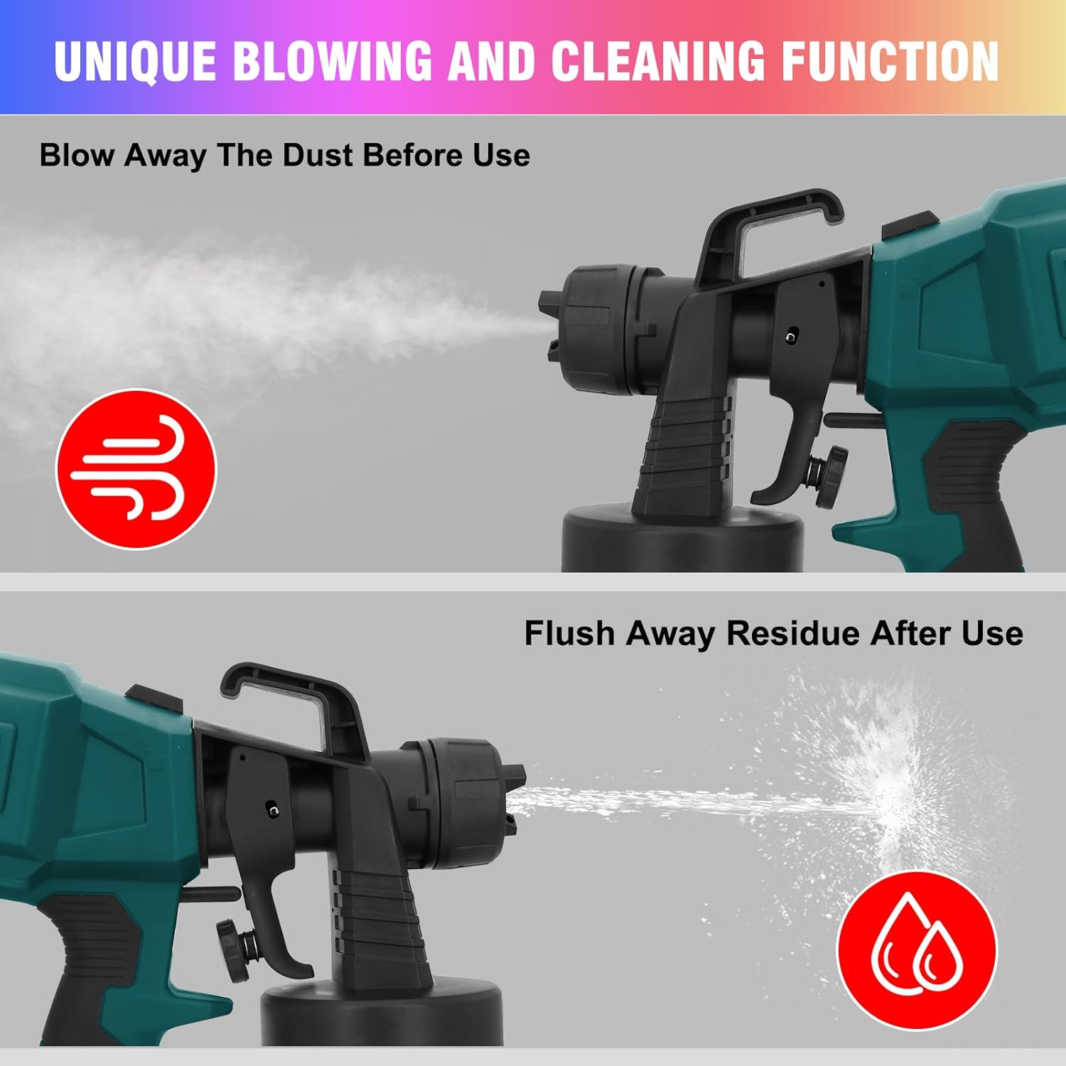 Hand holding a viscosity cup with pink paint draining into a container