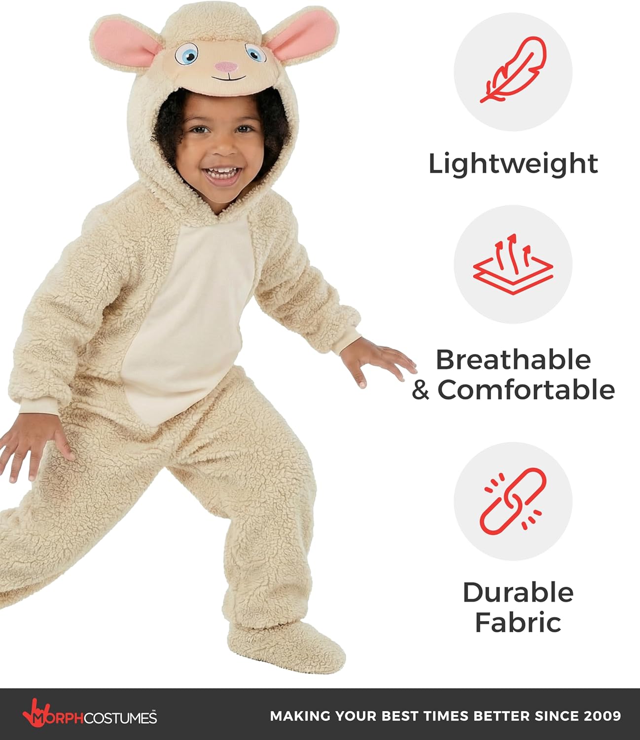 Morph Sheep Costume For Kids, Lamb Costume For Kids, Sheep Costumes Toddler, Nativity Animal Costumes