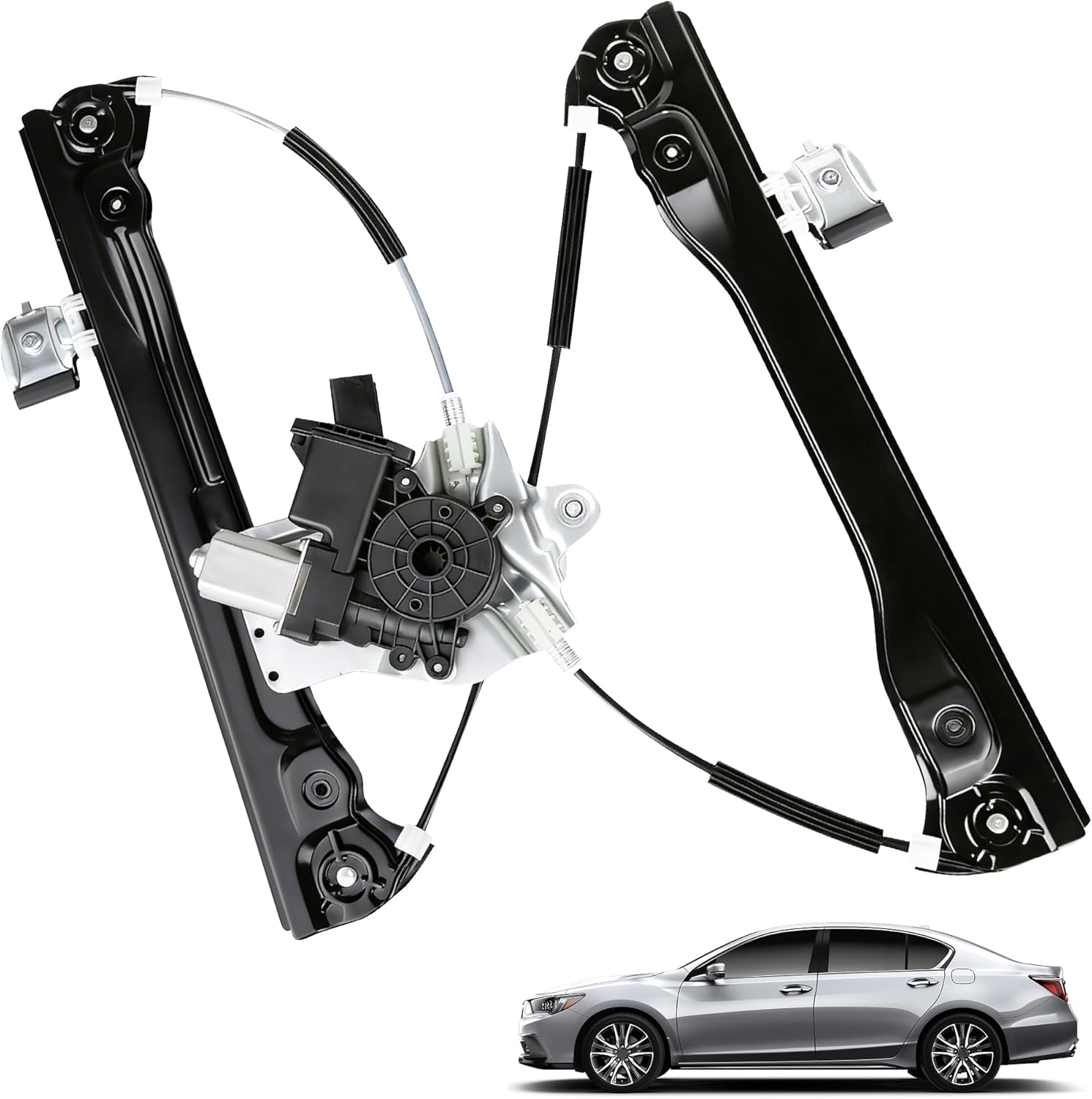 Front Left Window Regulator with Motor Assembly 7 Pins for Chevrolet Cruze 2010 2011 2012 2013 2014 2015, for Chevrolet Cruze Limited 2016, Replace 748-974
