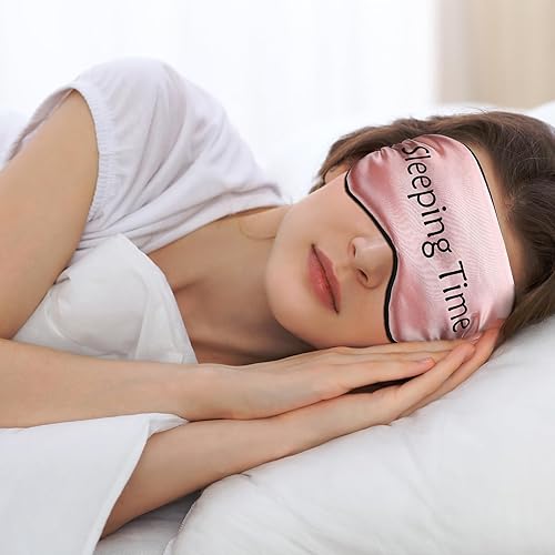 Miniatura 5 de 8 Piezas de Máscara para Dormir de Seda con Correa Ajustable, Antifaz Suave para Bloquear la Luz para Mujeres y Hombres, para una Noche Completa de