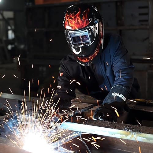 Miniatura 8 de Casco de soldadura solar con oscurecimiento automático, pantalla ancha 9-13 para casco TIG MIG ARC