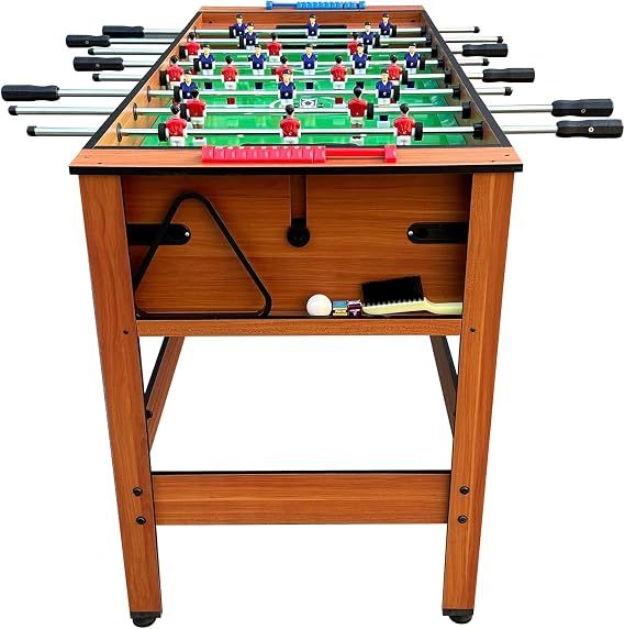 KICK Twain 48 2-in-1 Multi-Game Table Foosball & Billiards/Pool Table