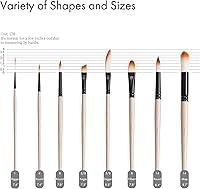 Vista 3 de ARTIFY Watercolor Brush Set, 8 Pcs Professional Paint Brushes with Case for Beginners and Artists, Various Shapes, Optimized Hairs for Watercolor