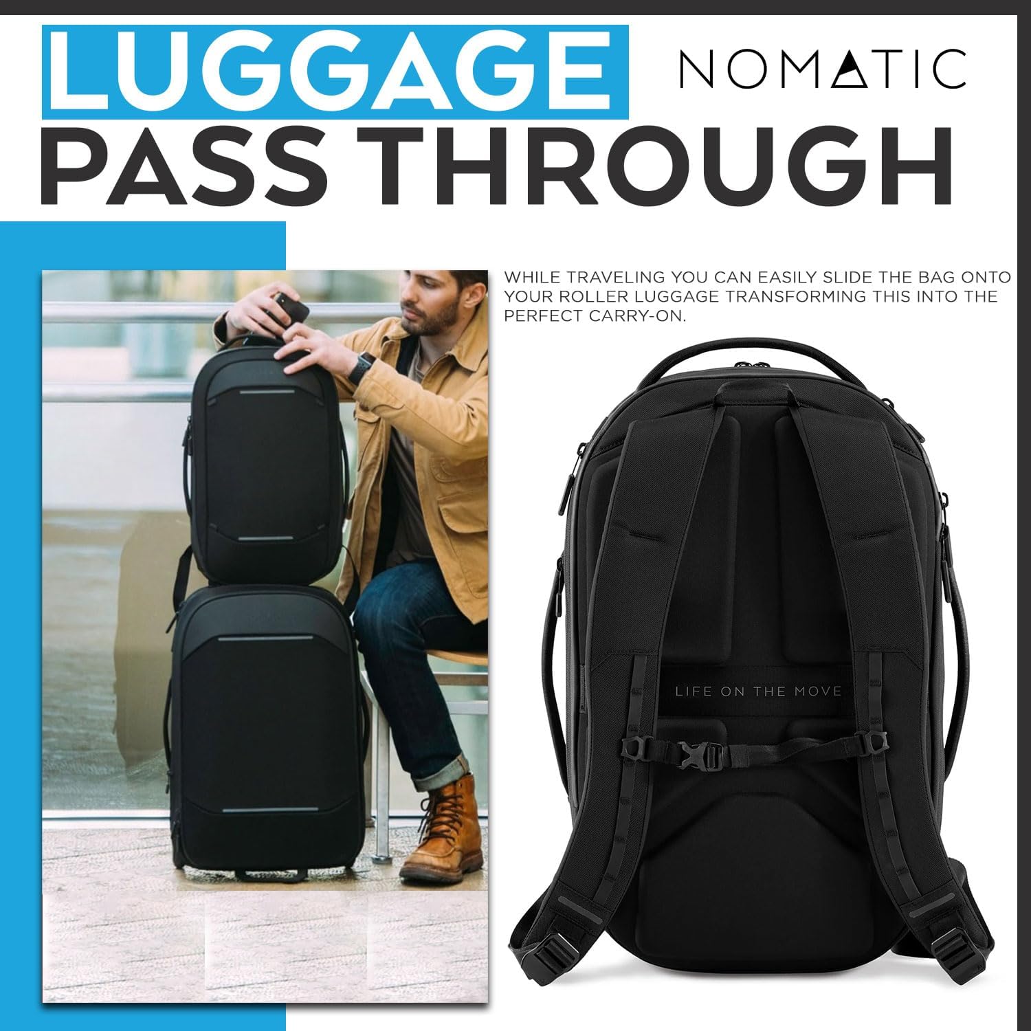 NOMATIC Mochila Navigator and Navigator Lite de 15 L, Negro, 15L