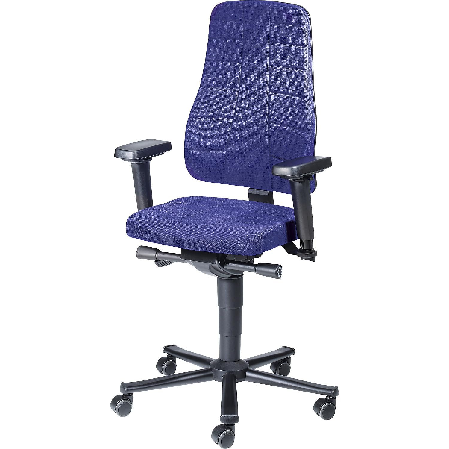 bimos | Sedia girevole da lavoro All-in-One | con piedini | PU espanso | nero
