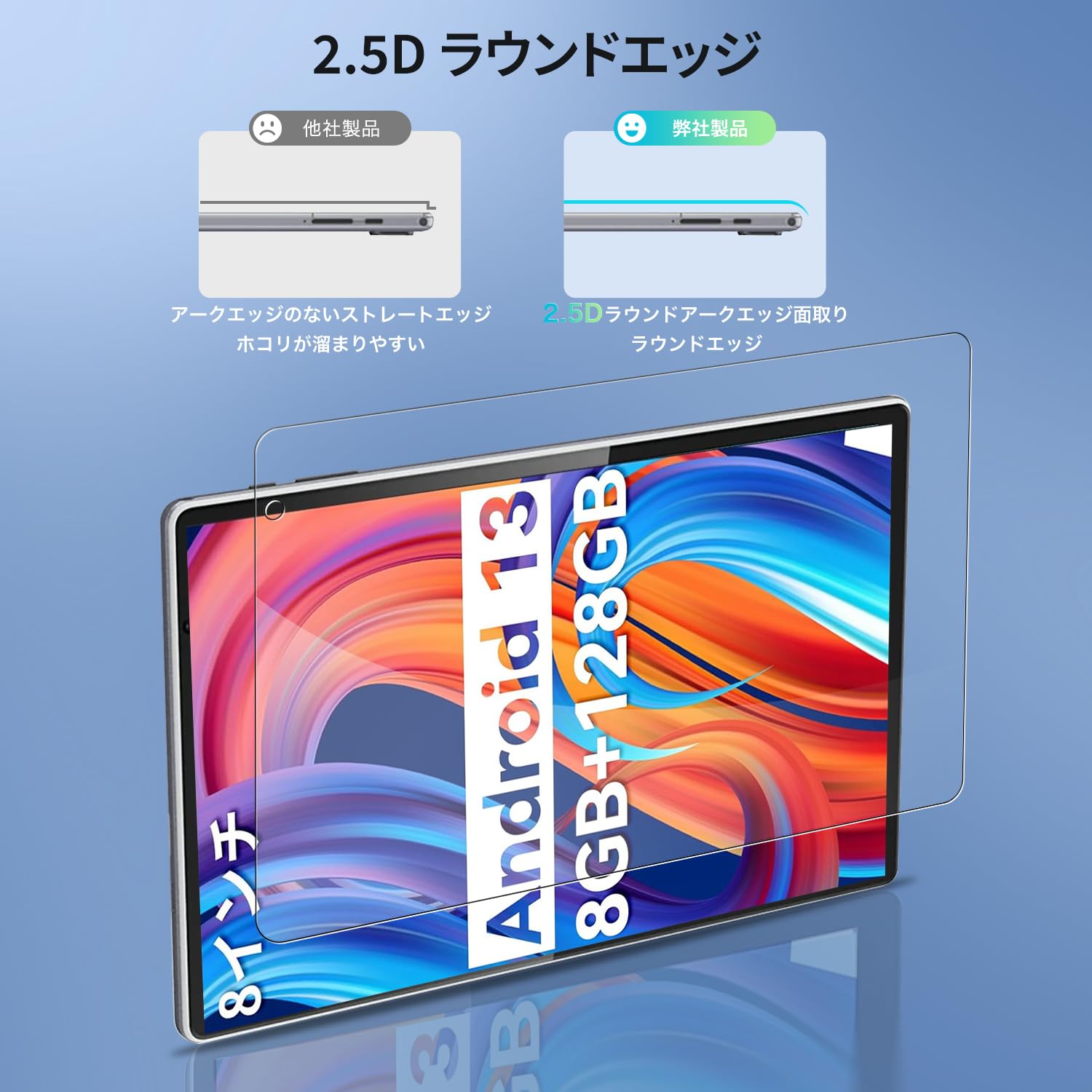⭐️❤️For Blackview Tab 50 ガラス 液晶保護フィルム Amazon.co.jp: 【2枚セット】Blackview Tab 50 WiFi 8インチ 用