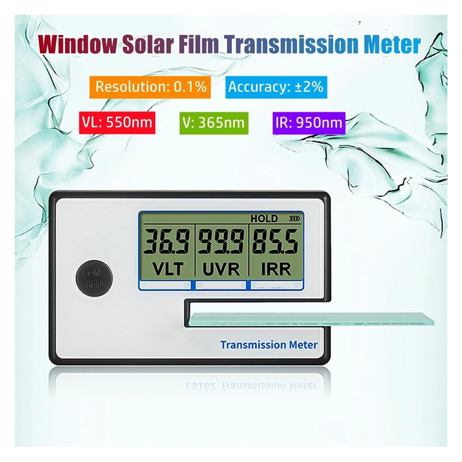 Tintametro, Tester di rifiuto del misuratore trasmissione della pellicola solare simile for vetri for ad alta precisione 162