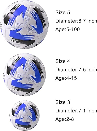 Miniatura 2 de Balón de fútbol tamaño 3 4 5 cuero suave anti explosión práctica entrenamiento niños niñas adultos con aguja de bomba