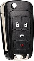 Vista 1 de Keyless Entry Remote Control Key Fob Replacement Fits for Chevy Cruze Equinox Camaro Impala Malibu Sonic Buick Regal Verano Encore Allure Lacrosse