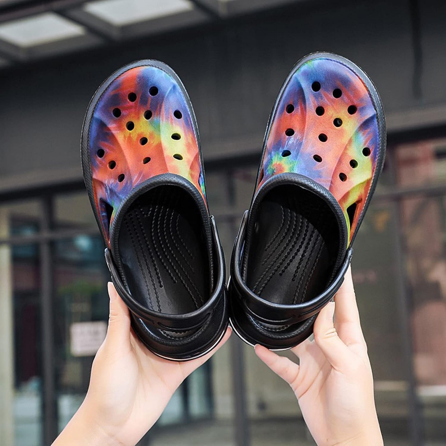 FLIOZY Mens Womens Garden Clogs Summer Garden Shoes Lightweight Beach Slippers Pool Water Sandals Indoor Outdoor Non Slip Clogs Sandals - Image 2