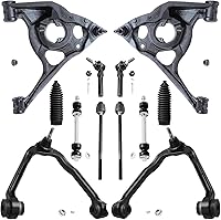 Vista 94 de Detroit Axle – 12 brazos de control superiores e inferiores delanteros con rótulas, barras de unión exteriores e interiores con topes, barras