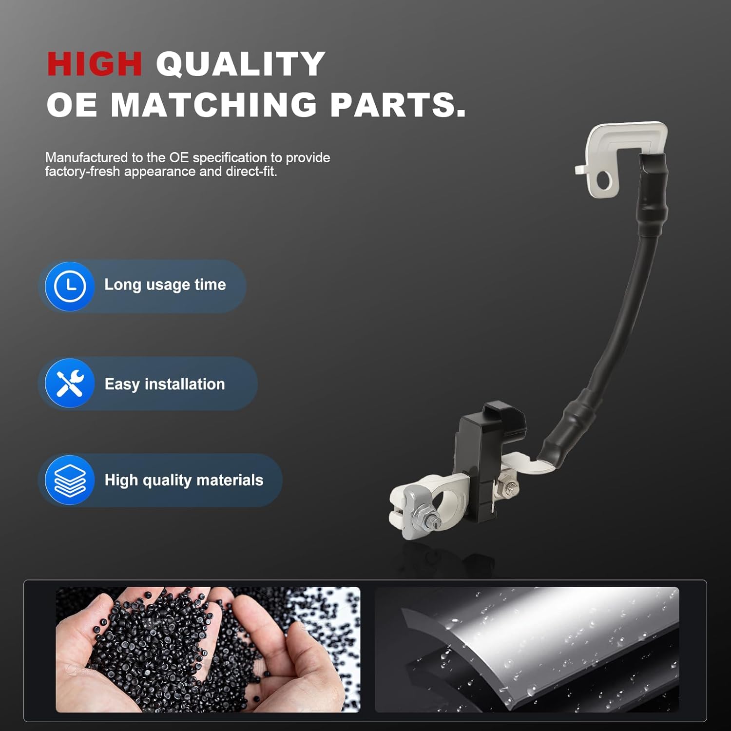 Negative Battery Cable for Forte 2014-2018, Forte Koup 2014-2016, Forte5 2014-2018 37180A7000 Battery Sensor Assembly