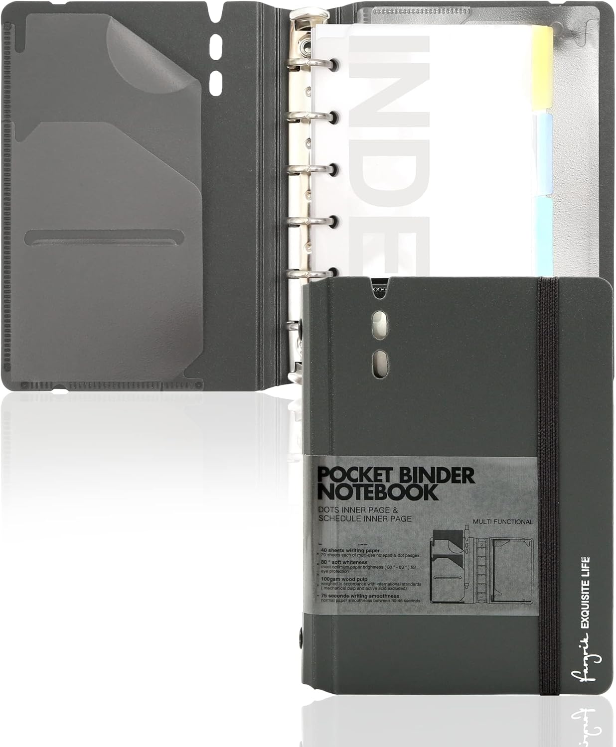 CAGIE A7 Small Binder Notebook with Removable Pages