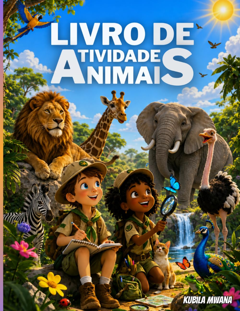 Livro de Atividades com Animais para Crianças: Aprende, pinta, identifica, conta e escreve: atividades educativas para descobrir o mundo dos animais | Pré-escolar, 1.º e 2.º ciclo (3–10 anos)