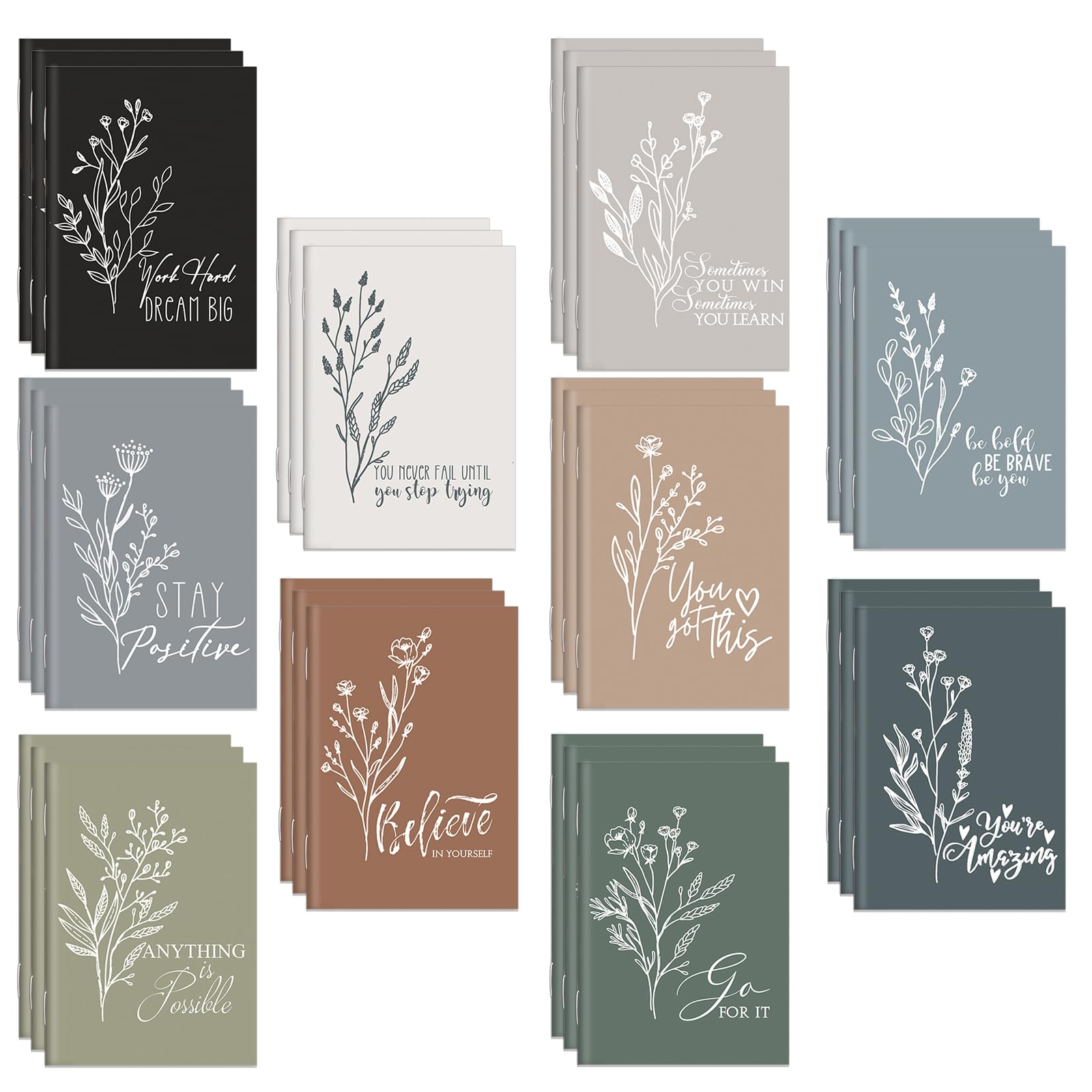 Carnet de motivation pour les employés : lot de 30 mini blocs-notes inspirants