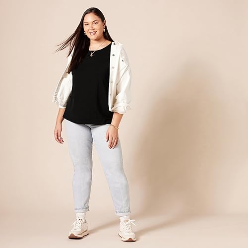 Miniatura 8 de Tienda Essentials Women's Regular-Fit Short-Sleeve T-Shirt (Crewneck and V-Neck Options), Multipacks