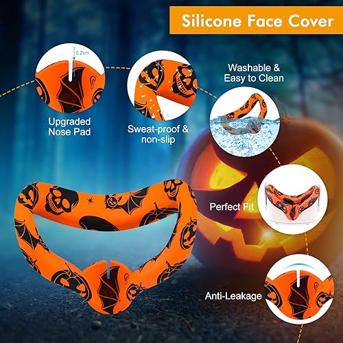 Miniatura 5 de Relohas Accessories for Oculus Quest 2, VR Accessory Set for Meta Quest 2, Include Controller Grip Leather Cover, VR Shell Cover, Face Cover, Lens