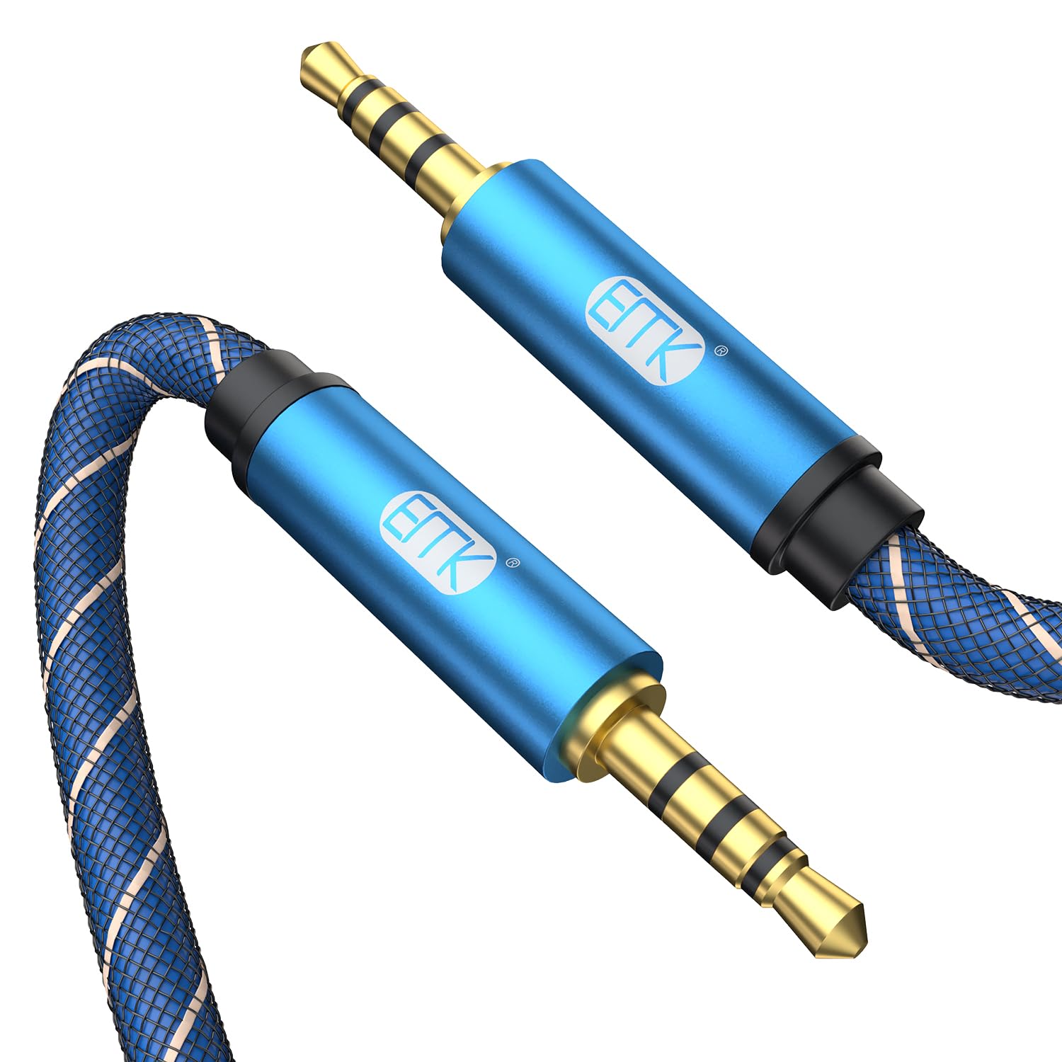 Amazon | EMK 4極 AUX ケーブル 3.5mm TRRS オーディオケーブル (オス