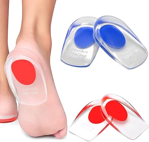 Kairry Talonera de gel para fascitis plantar, almohadillas de silicona para fascitis plantar, dolor de talón, dolor de espolón óseo, tratamiento del