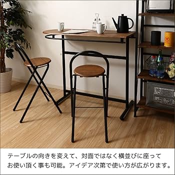 オフイスカウンター3点セット Amazon.co.jp: カウンターテーブル チェア 3点セット 110cm 2人