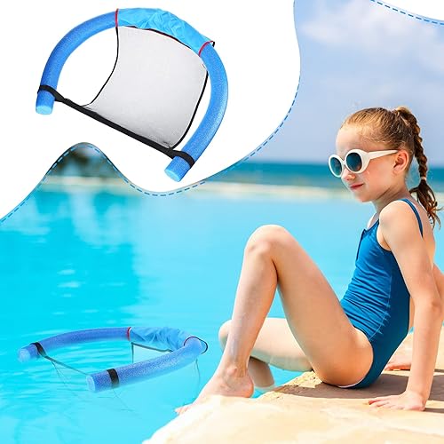 Miniatura 6 de 10 sillas flotantes de piscina eslingas de malla para piscina flotadores para adultos fideos de piscina silla de malla flotante para piscina fideos