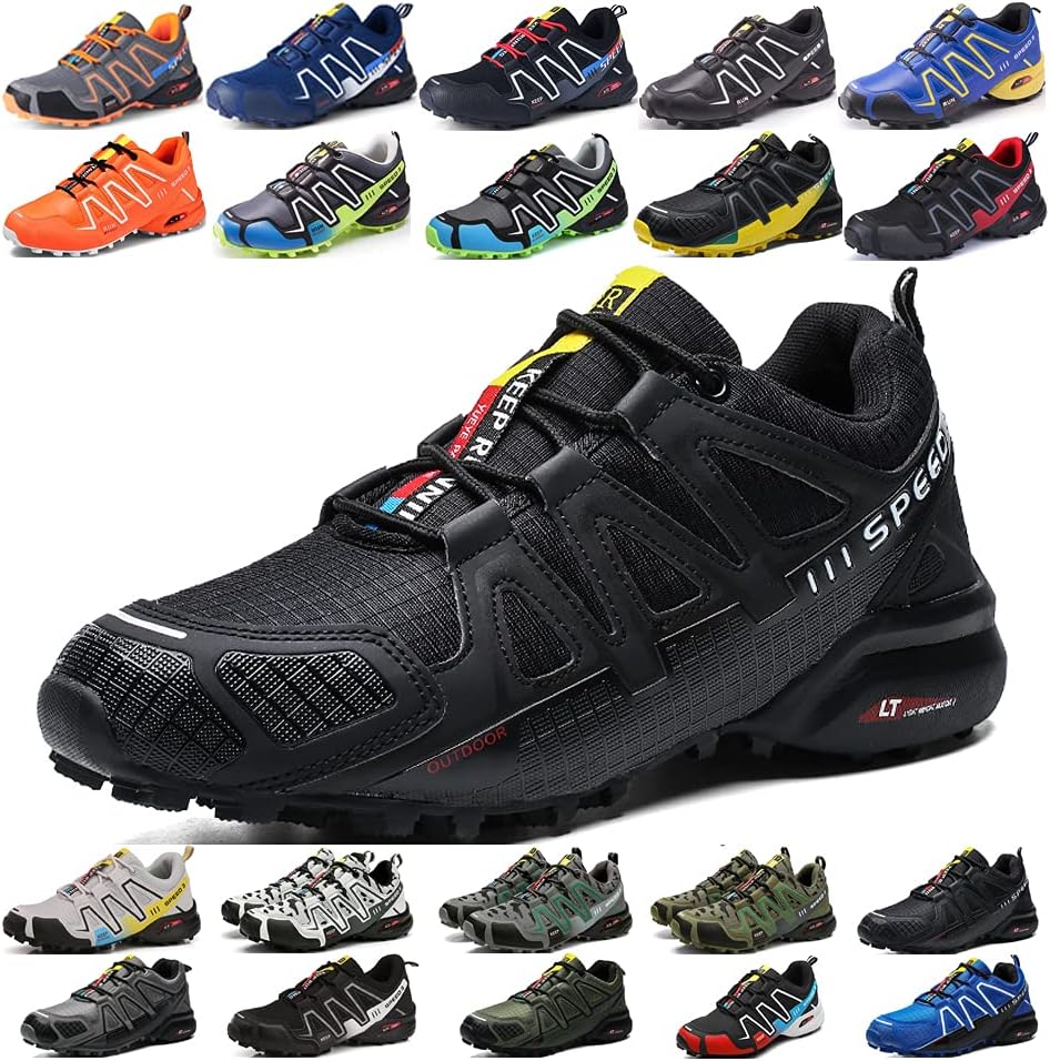 KUXUAN Men's Cycling Shoesindoor Cycling Shoes Without Lock,Waterproof