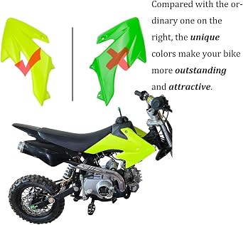 AANAN Plastic Fairing Body Kits, Fit ForCRF50 XR50, Fit Fit for CRF 50 Pit Dirt Motor Trail Bike 50cc 70cc 90cc 110cc 125cc 140 (Color : Orange with White)