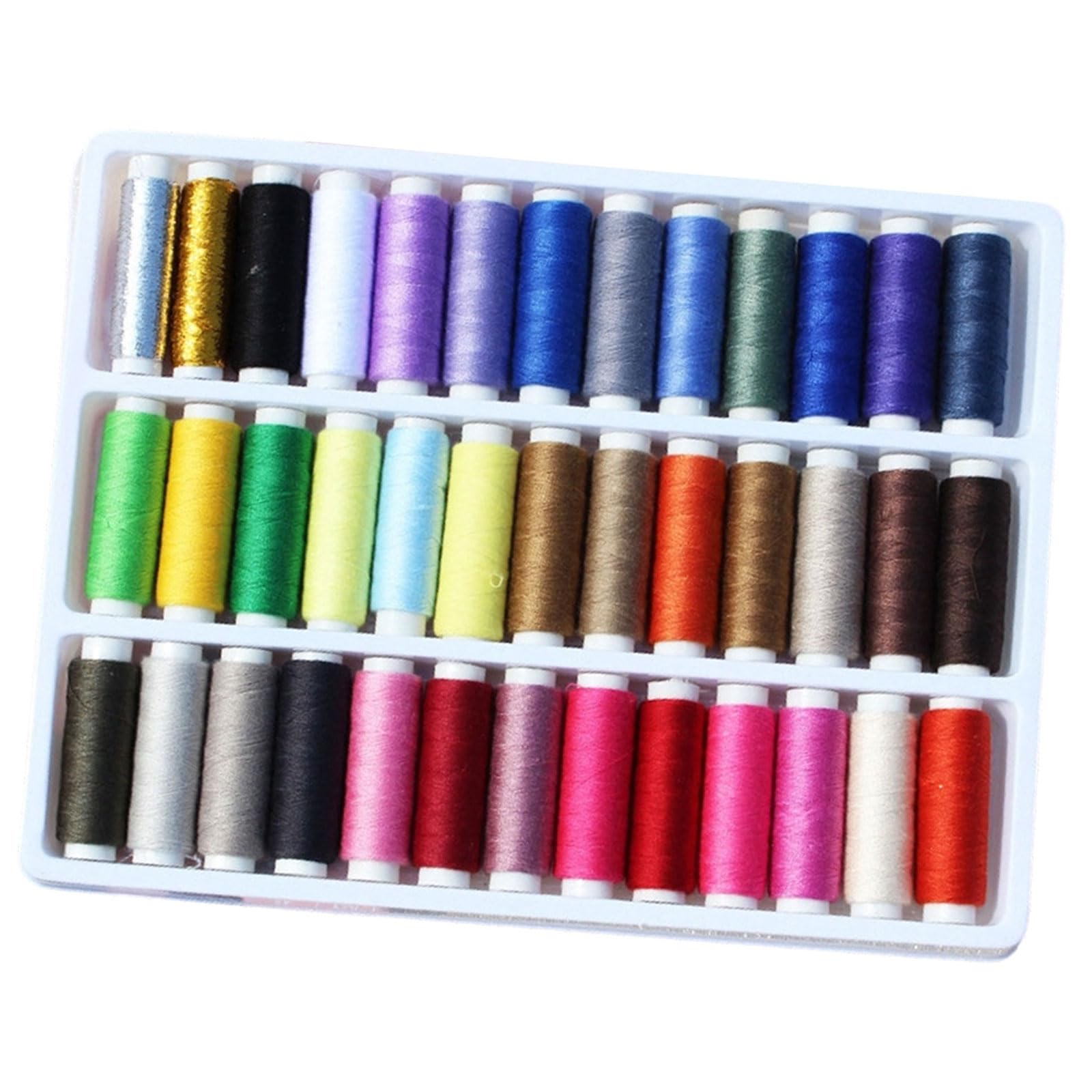 ZEPFJHE 39 Spools of Embroidery Thread 109Yards Per Spool Sewing for Hand Stitching Machine Needlework Craft Set