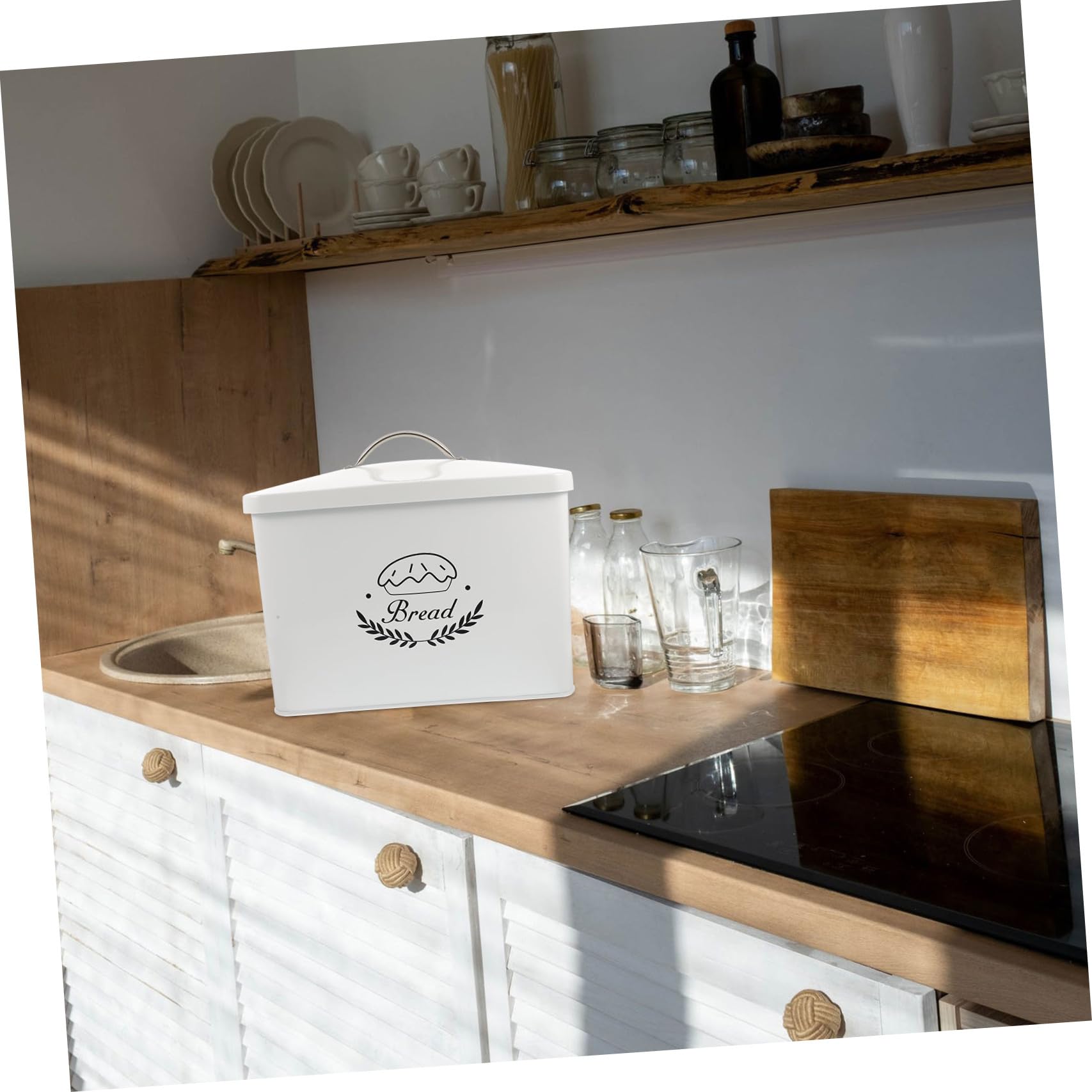 SHOWERORO Contenitore Per Pane in Acciaio Inossidabile Scatola Per Pane Da Forno Contenitore Per Riso in Acciaio Scatola Per Organizzare Cucina E Conservare Alimenti