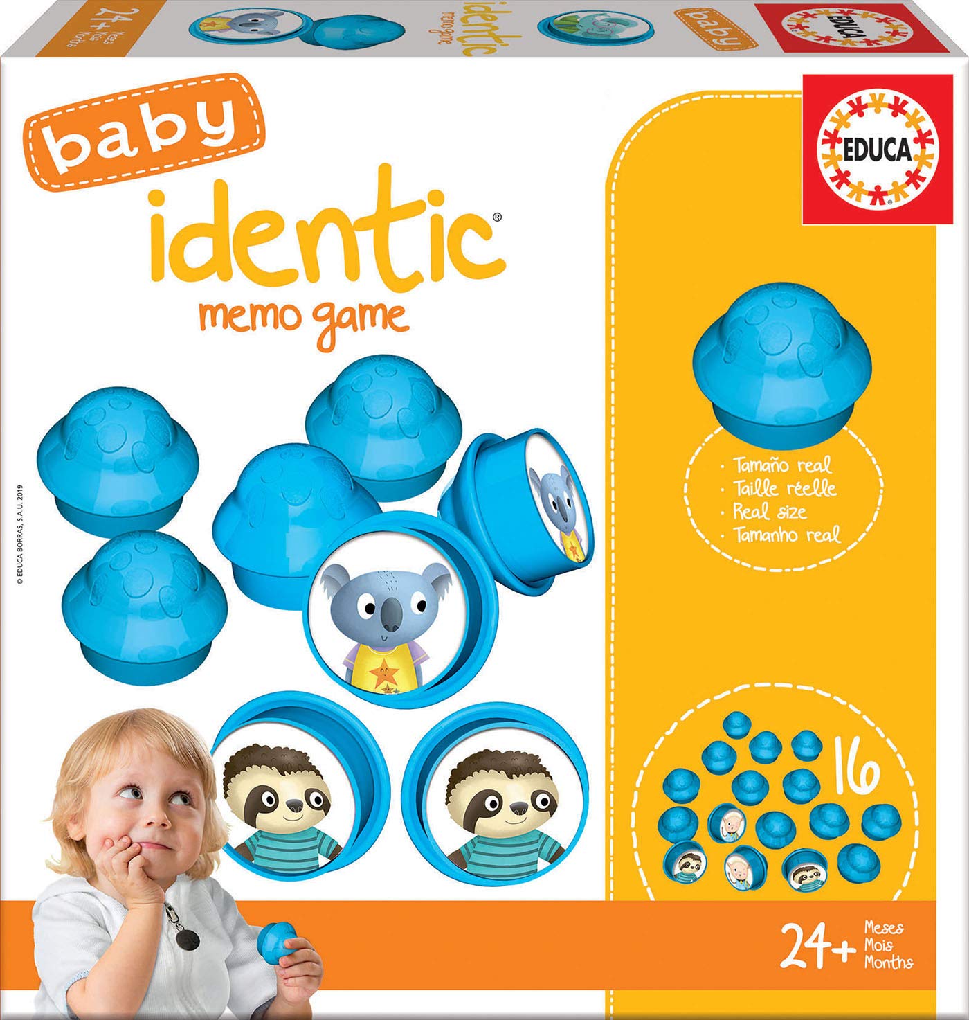Educa - Baby Identic Memo Game. Memory educational game. From 24 Me. Ref. 18124