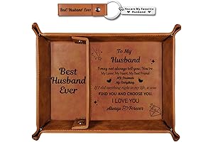 Valet Tray with Keychain for Husband - 'Best Husband Ever'