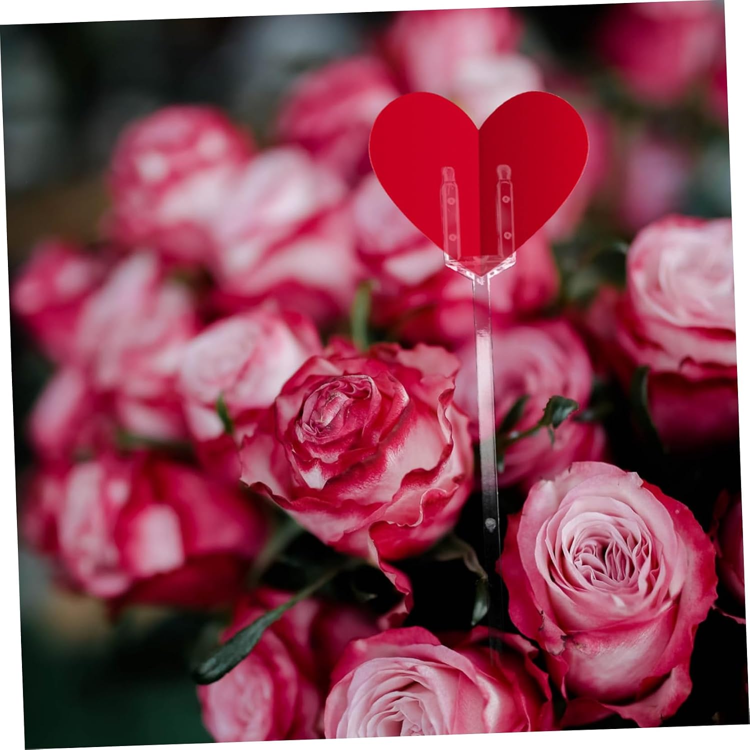 ABOOFAN 80pcs Plastic Floral Picks for Flower Arrangement Trident Style Card Holders for Weddings Parties and Events and Easy to Use Design for Bouquet Displays