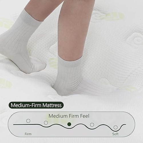 Miniatura 6 de Colchón híbrido en una caja, tamaño Queen de 12 pulgadas, colchón híbrido de espuma viscoelástica de gel tamaño Queen con resortes embolsados