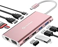 Vista 9 de Adaptador Hub USB C para MacBook - UtechSmart 7 en 2 Accesorios Multipuerto para MacBook Pro/Air con Puerto Thunderbolt 3, 100W PD 4K@30Hz, HDMI 4K