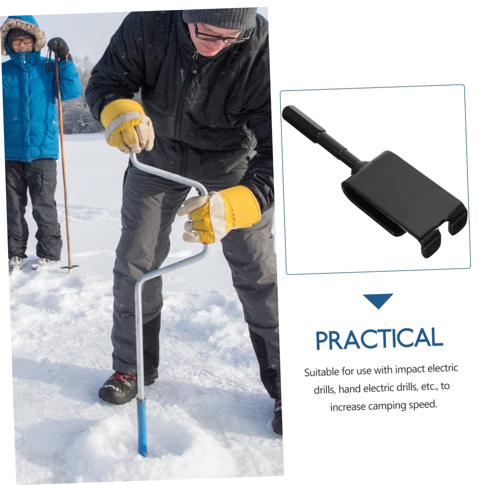 Anchor Drill Bit Ice Fishing Anchor Tool Eskimo Anchor Drill Bit