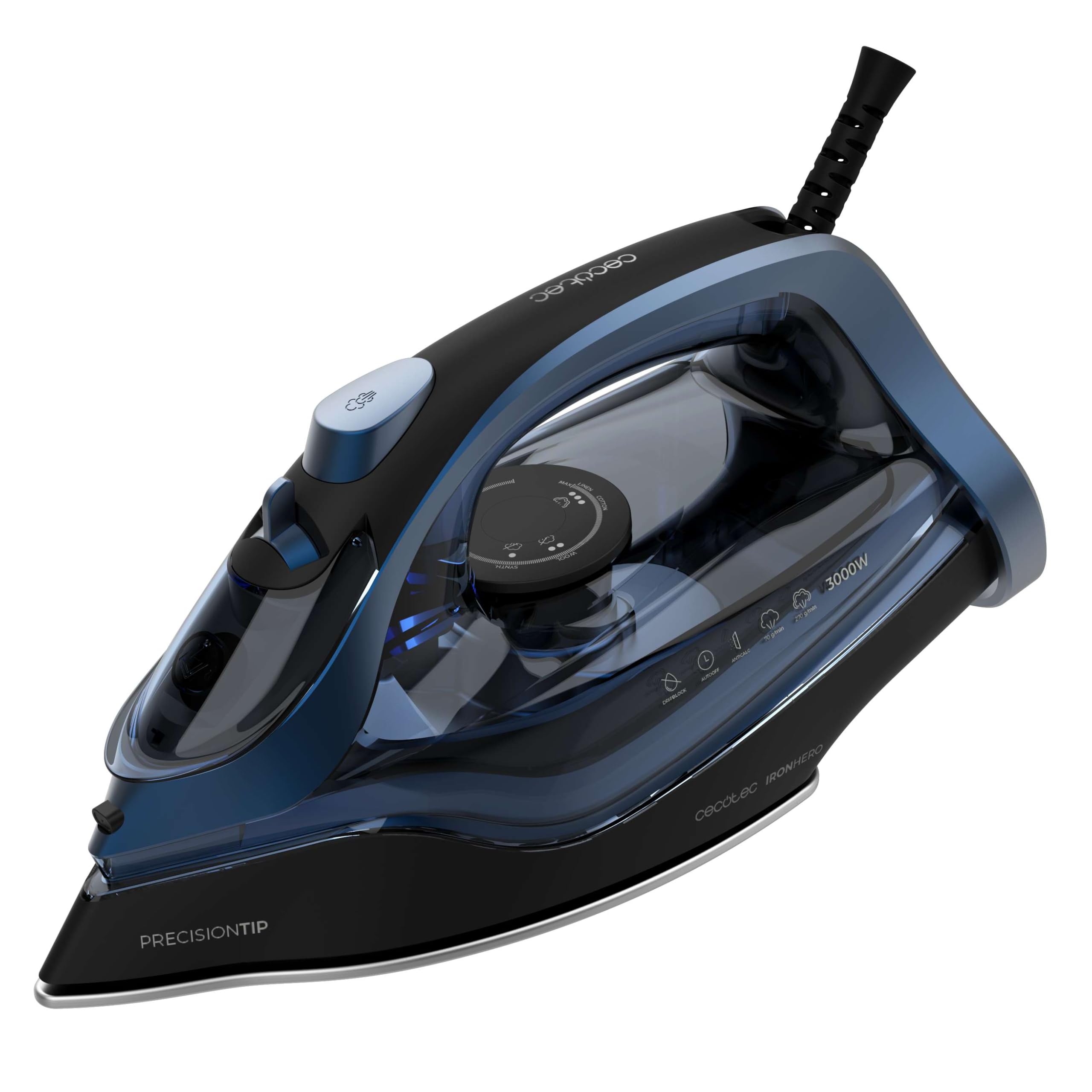 Cecotec Fer à Vapeur Horizontal 3000 W IronHero H-3000 X-Treme