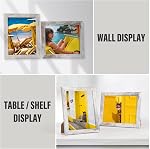 PETAFLOP 8x10 Picture Frame Set of 7, Distressd Rustic Frames Display 8 by 10 Inch Photo for Wall or Tabletop