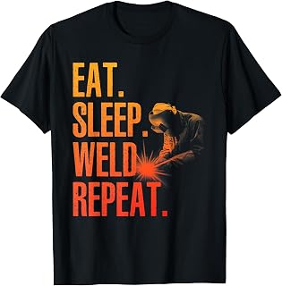 Best Welding Art for Men Women MIG/TIG Welding Metal Welder T-Shirt