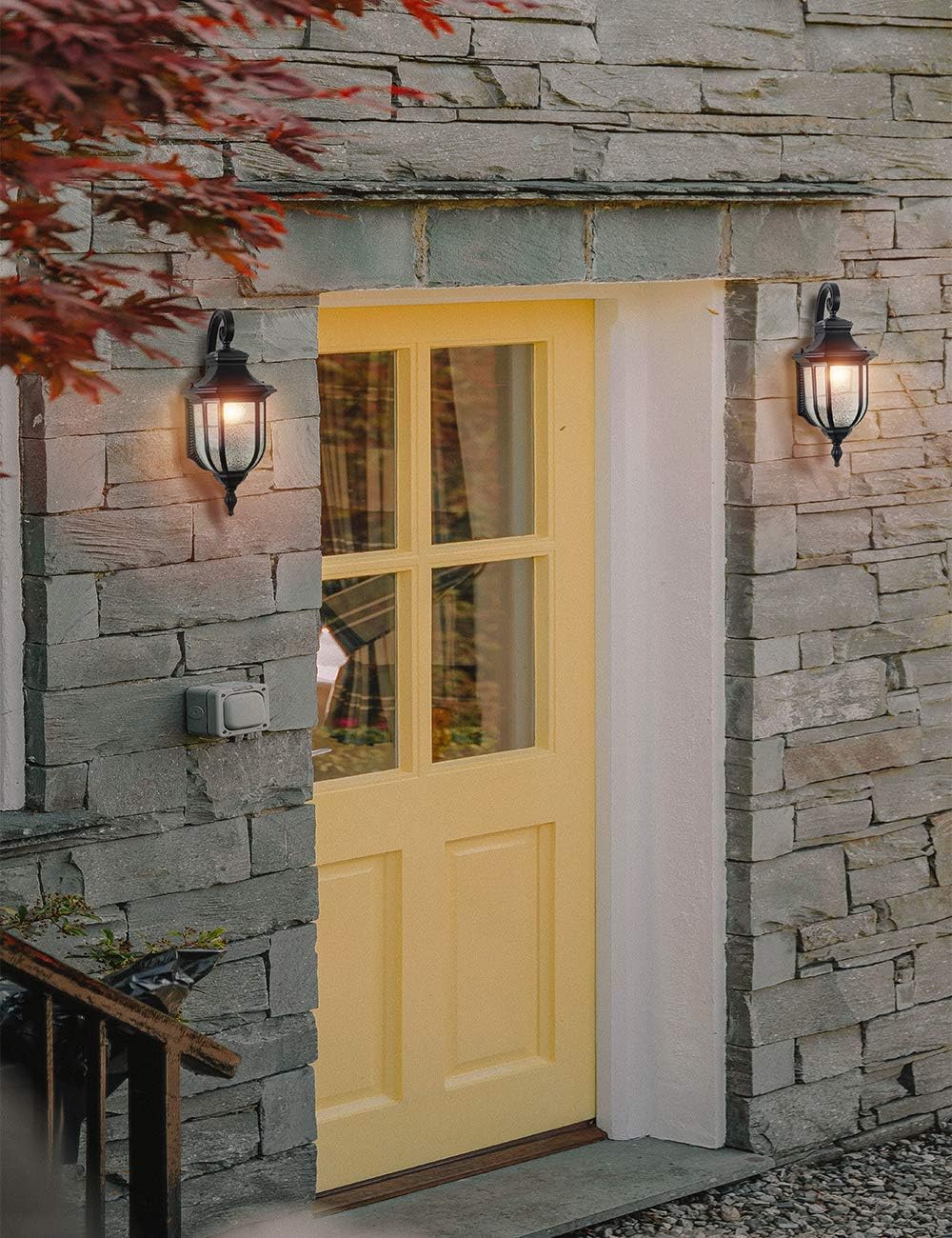 One-Day Sale: Up to 60% Off Designer Outdoor Wall Light with Diamond Textured Glass IP65 Waterproof Sconce House Lighting Wall Mount, E26 Base Black Metal Finish Exterior Wall Lantern,15.35H Get Discount 70% Price Designer Outdoor Wall Light with Diamond Textured Glass IP65 Waterproof Sconce House Lighting Wall Mount, E26 Base Black Metal Finish Exterior Wall Lantern,15.35H