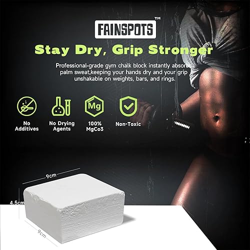 Miniatura 2 de Tiza de magnesio para levantamiento de pesas, polvo de tiza atlética de carbonato de magnesio, 8 piezas, regalos para escaladores de roca, excelente