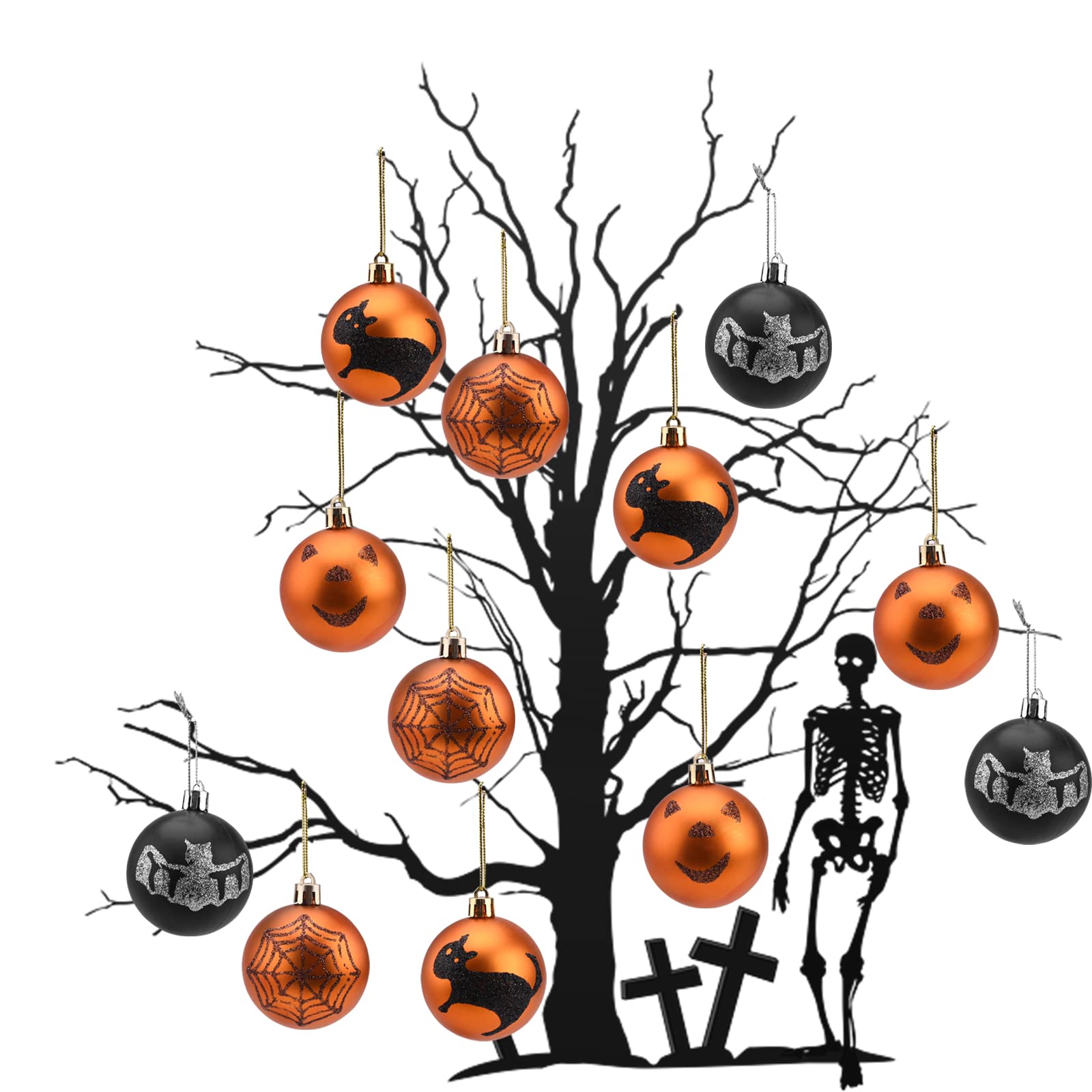 Dilwe Boules Suspendues Pour Sapin De Noël 100 Pièces Boules De Noël Ornements Boules Suspendues