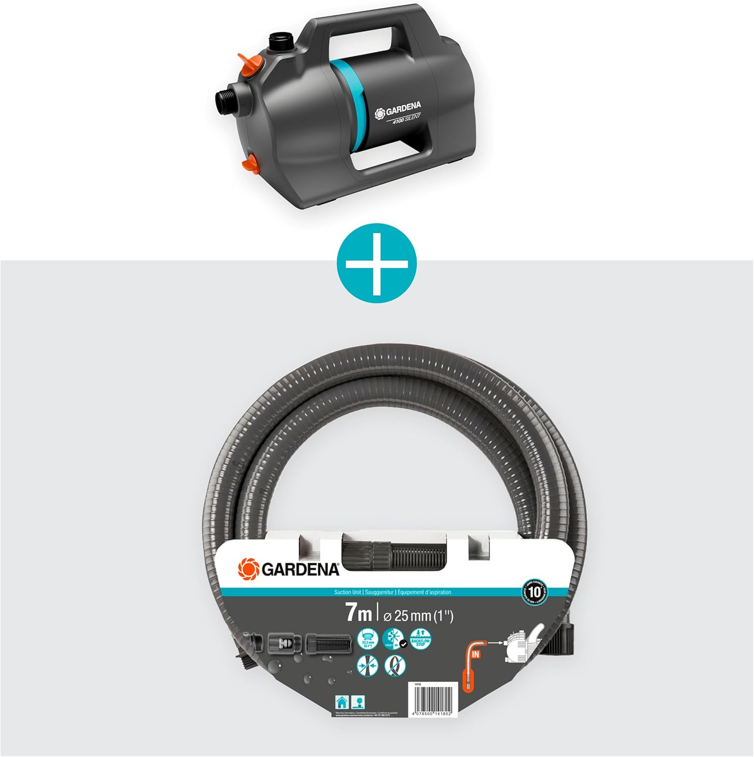 Garden Pump 4100 Silent Set s. Hose
