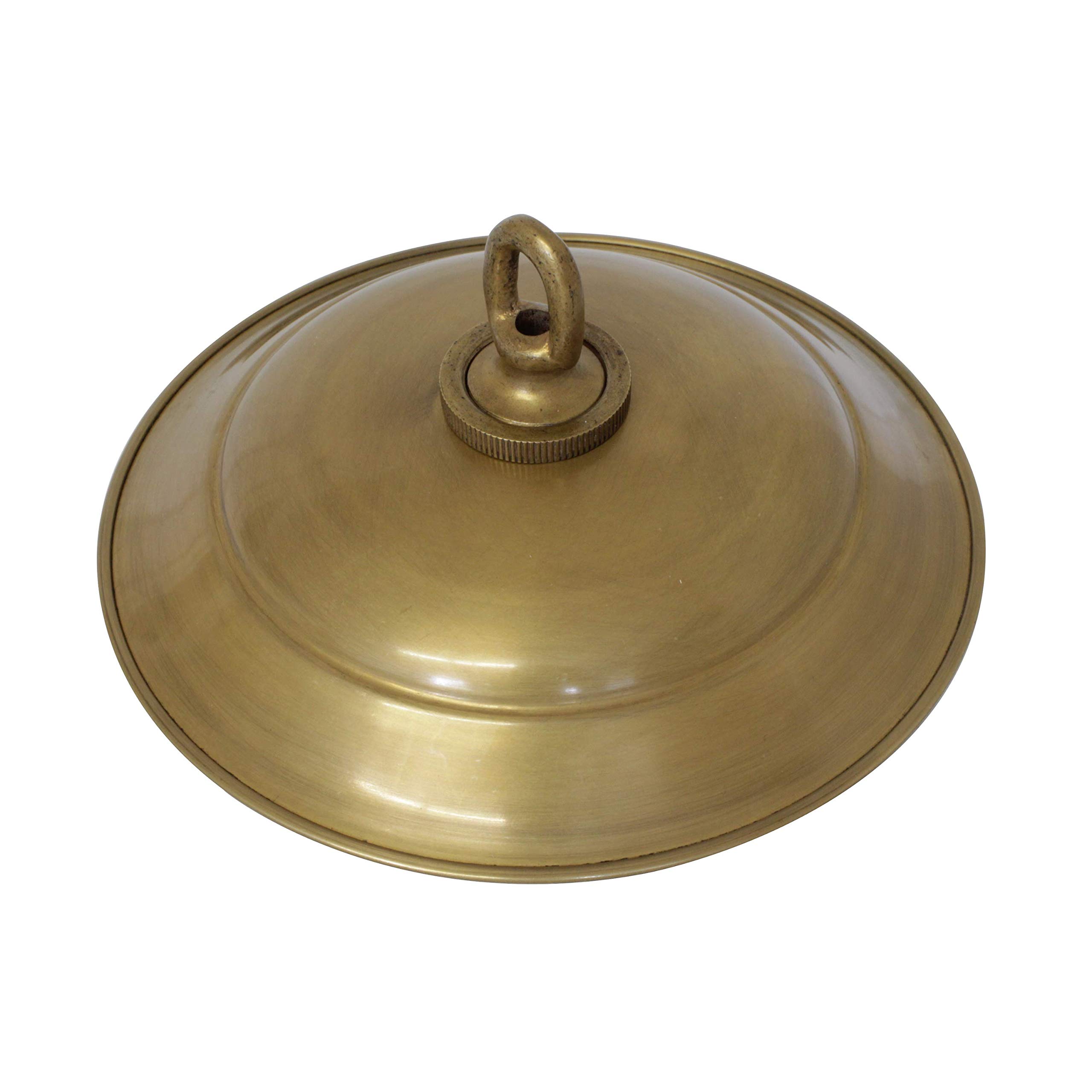 RCH Hardware CN-BR05-152 Brass Traditional Round Ceiling Canopy, 6 Inch, Antique Brass