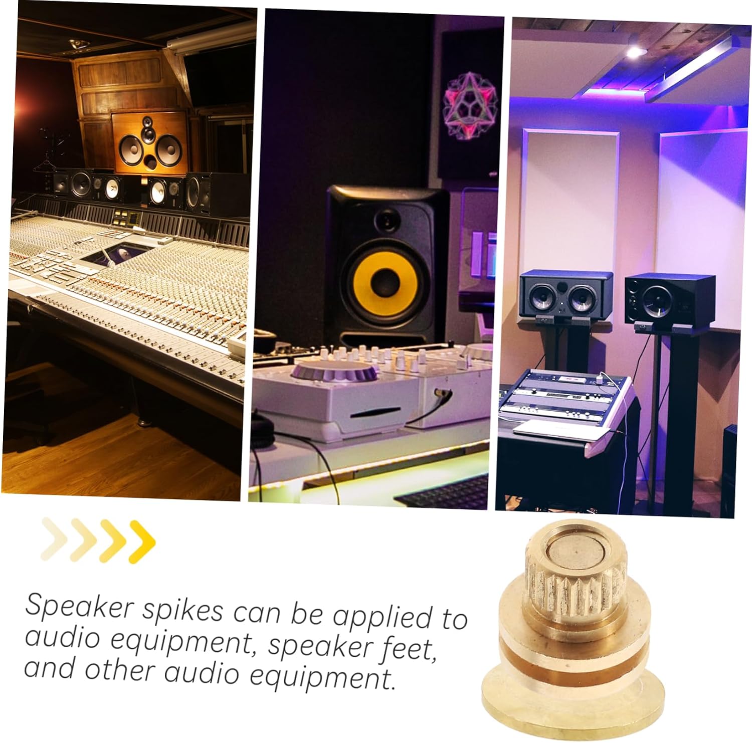 DOITOOL 4pcs Speaker Isolation Feet for Changelin Audio Isolation Spikes High Hardness Speaker Spikes Pads