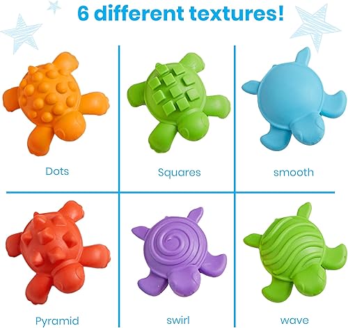 Miniatura 7 de hand2mind Juego de actividades matemáticas de tortugas táctiles números y conteo contadores de matemáticas para niños juguetes de clasificación de