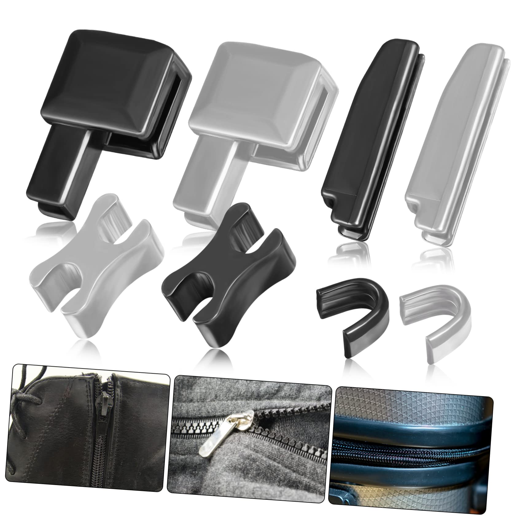 NUOBESTY 5piezas Kit De Reparación De De Reparación Metálicas Para Ropa Chaquetas Jeans Equipaje y Mochilas