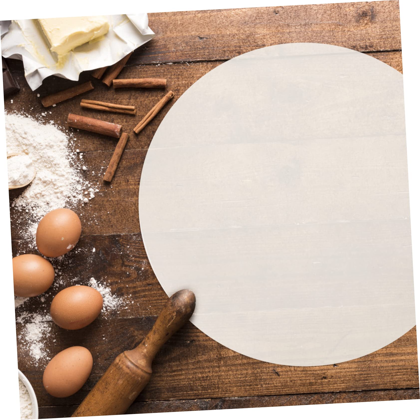 MAGICLULU 500stücke Küchen-antihaft-backpapier Runde Bögen Backbleche Backzubehör Öl und Wasserabweisend Backpapier zum Backen Kochpapier Küchenpapier Backpapier Backbleche Backzubehör