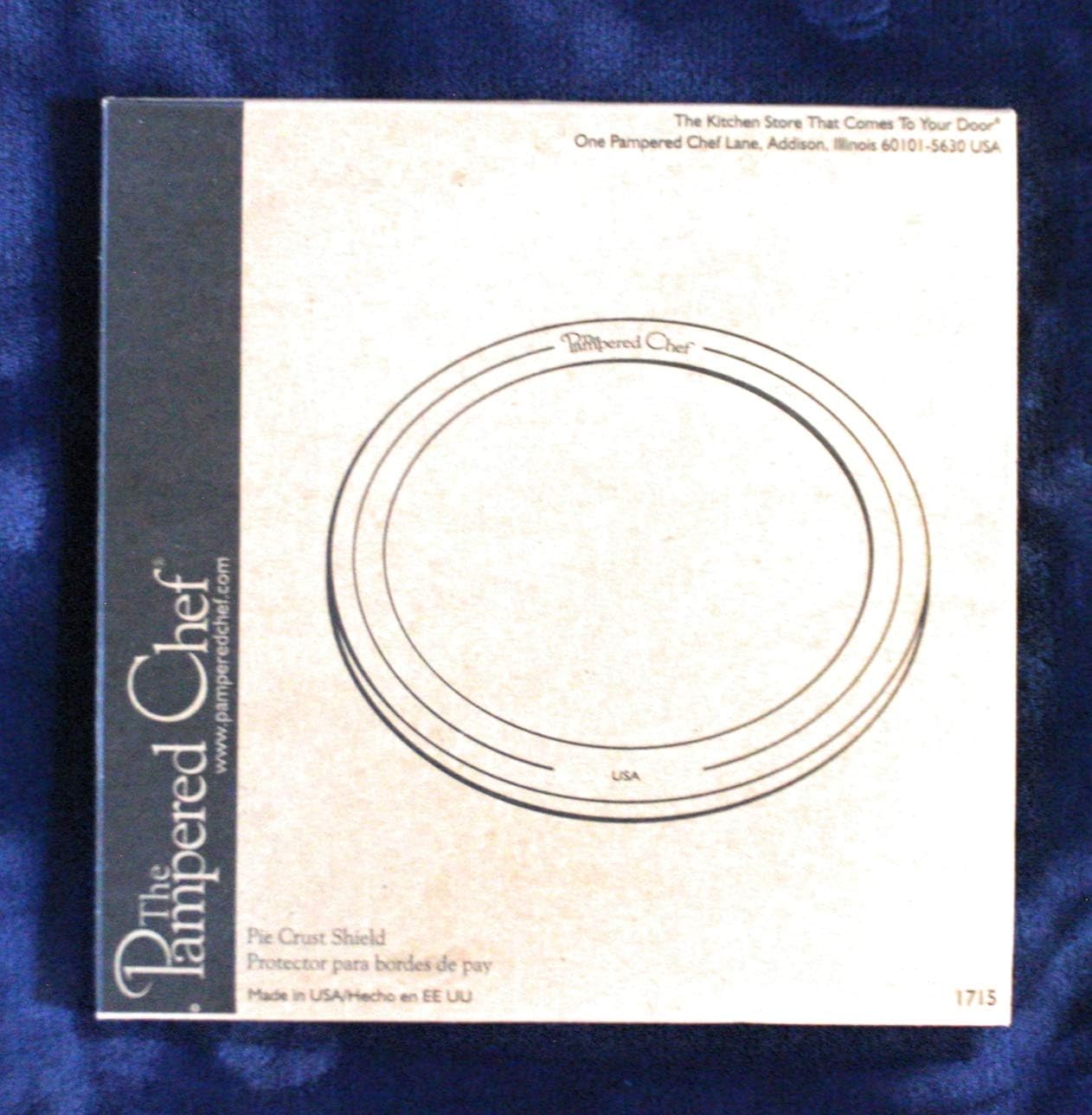 The Pampered Chef Pie Crust Shield, 10 1/2Inch Pie Pans