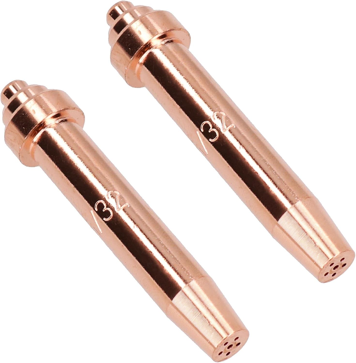 Lightweight Oxy Acetylene Gas Cutting Nozzle Tip 1/16" 10-75mm Oxygen 2 Pack