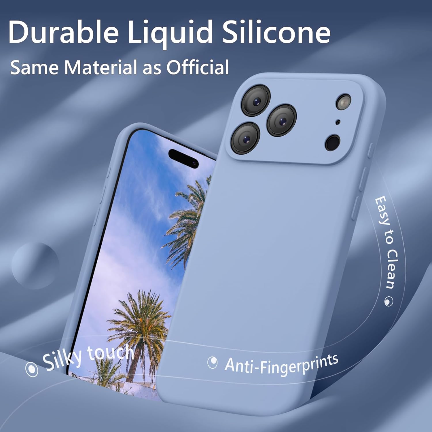 FireNova Magnetic for iPhone 17 Pro Max Case, Compatible with MagSafe, [Integrated Silicone Camera Control Button] [Camera Protection] Anti-Scratch Microfiber Lining Phone Case, 6.9", Light Blue - Image 4